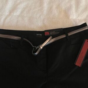 Black Modern Pant Modern Fit Size 12